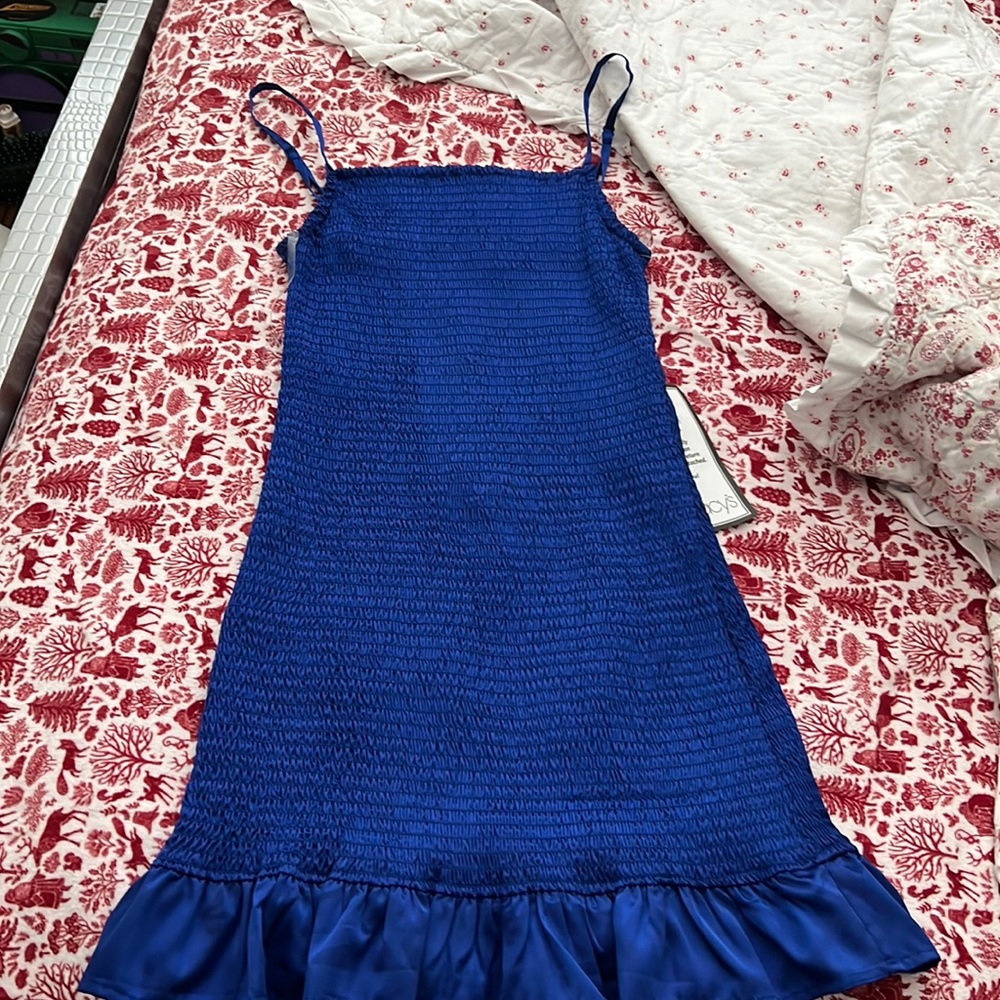 Preppy Royal blue long dress